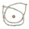 The Bead Chest Turquoise Sea Sediment Jasper Beads (8mm): Organic Gemstone Round Spherical Energy Stone Healing Power Crystal for Jewelry Bracelet Mala Necklace Making